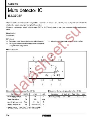 BA3703F-E2 datasheet  